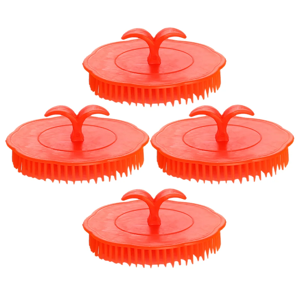 

4 Pcs Body Massager Shampoo Comb Head Scrubber for Washing Hair Shower Scalp Care Man