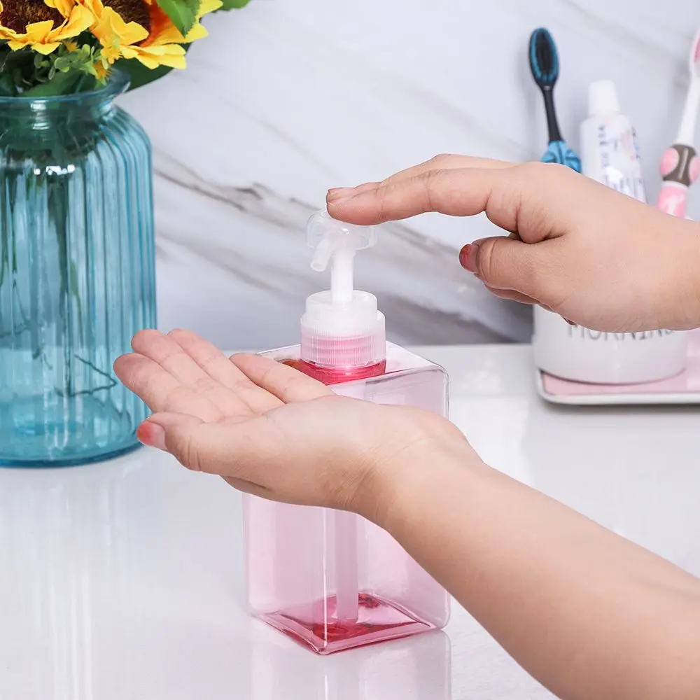 

Plastic Household Shampoo Hand Sanitizer Clear Soap Dispenser Container Pump Liquid