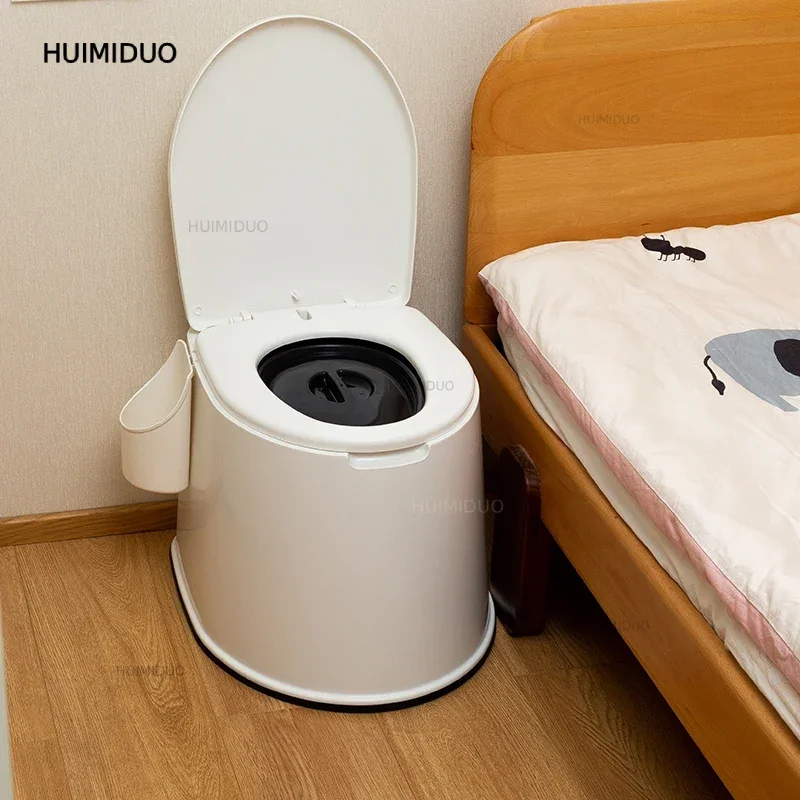 Premium Elderly Commode Chair Portable Adults Bedside Toilet Maternity & Senior Home Care Mobile Toilet Indoor Toilet Bench
