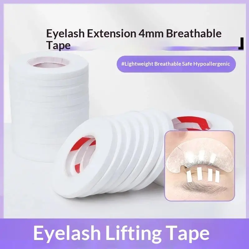 Portable Eyelash Extension Tape 5/10 Rolls Narrow Micropore Adhesive Lash Lifting Tools for Travel Makeup Salon Use