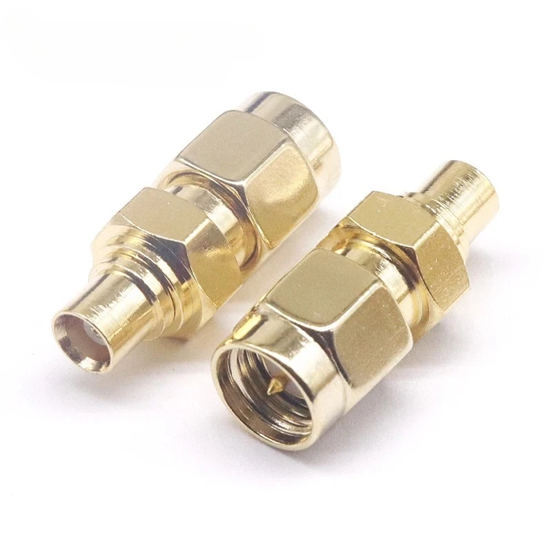 MCX-K/SMA-J coaxial 50 ohm connector, high frequency MCX female to SMA male oscilloscope adapter