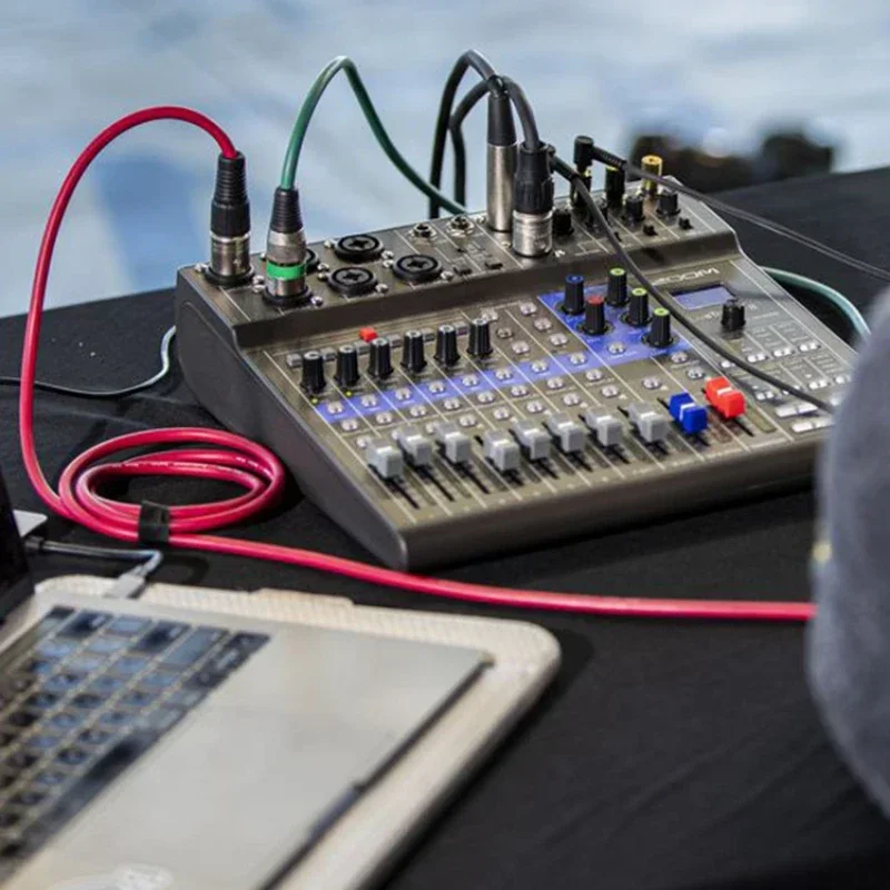 

L8 L12 L20R Цифровой микшер True Track Запись Звуковая карта Открытый мобильный телефон