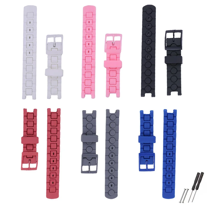 16 مللي متر الرجال الراتنج حزام ساعة اليد دبوس مشبك متوافق ل سواتش فليك فلاك ساعة أطفال النساء المطاط الرياضة الأساور أساور #1