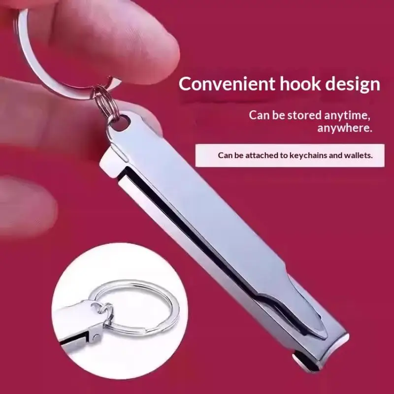 Ultra Thin Nail Clippers Portable Foldable Multi-function Nail Clipper Dead Skin Remover Pliers Nail Tool