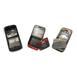 Cubierta de la carcasa del teléfono para Nokia E5 E63 funda del teléfono móvil E71 E72 funda teclado batería trasera placa frontal cubierta del marco