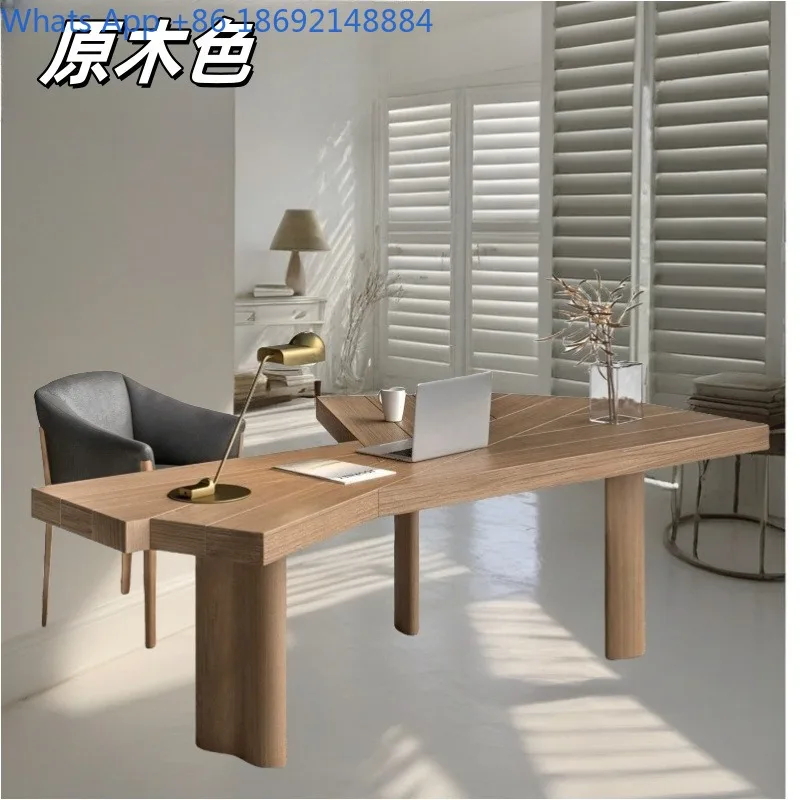 Nordic Lacquer Desk Creative Personality Boss Desk Manager  Modern Simple Office  Computer Manager Desk