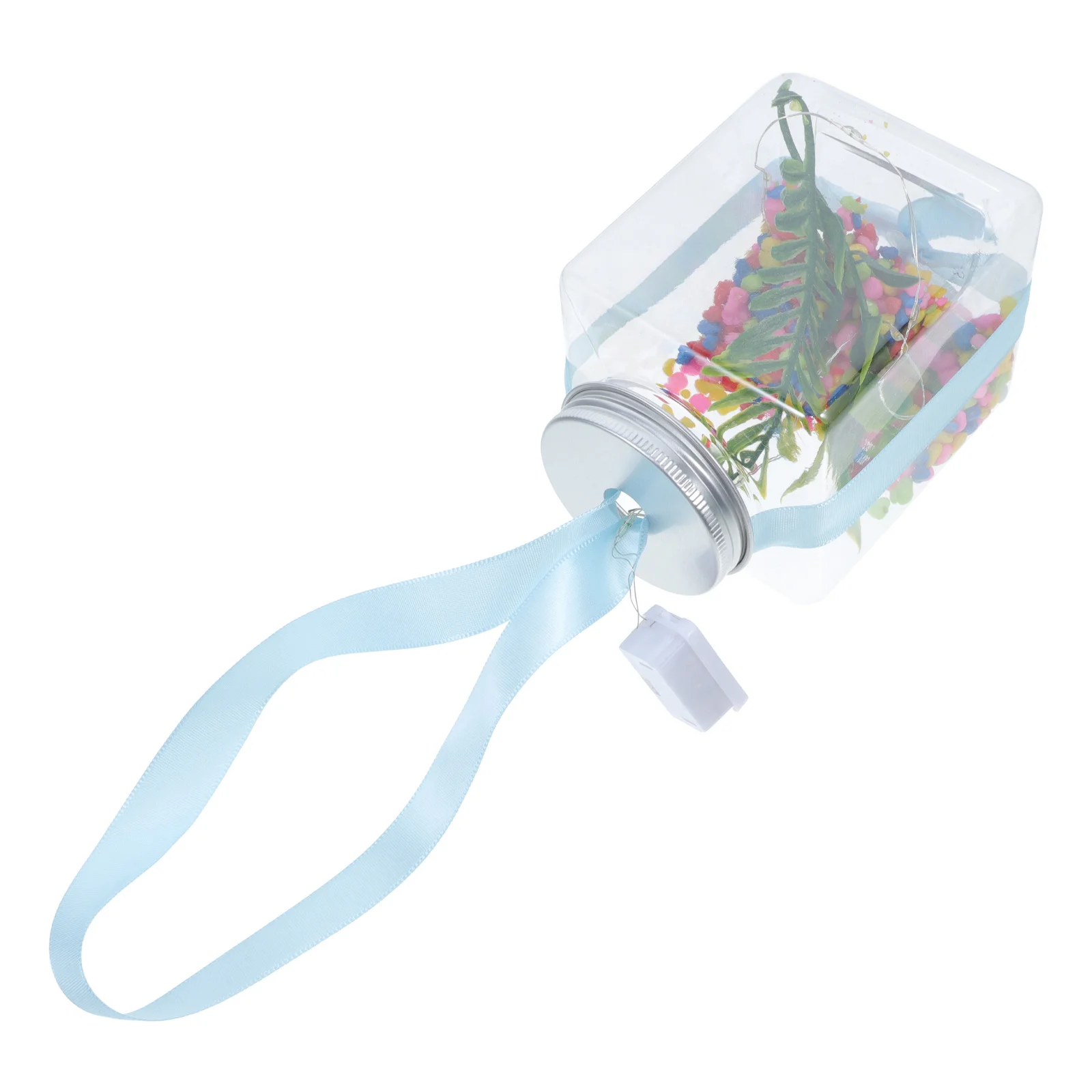 

1Set Glowing Fish Tank Modern Tabletop Aquarium Transparent Design for Goldfish Bowl Decorative Use Portable Fish Breeding Box