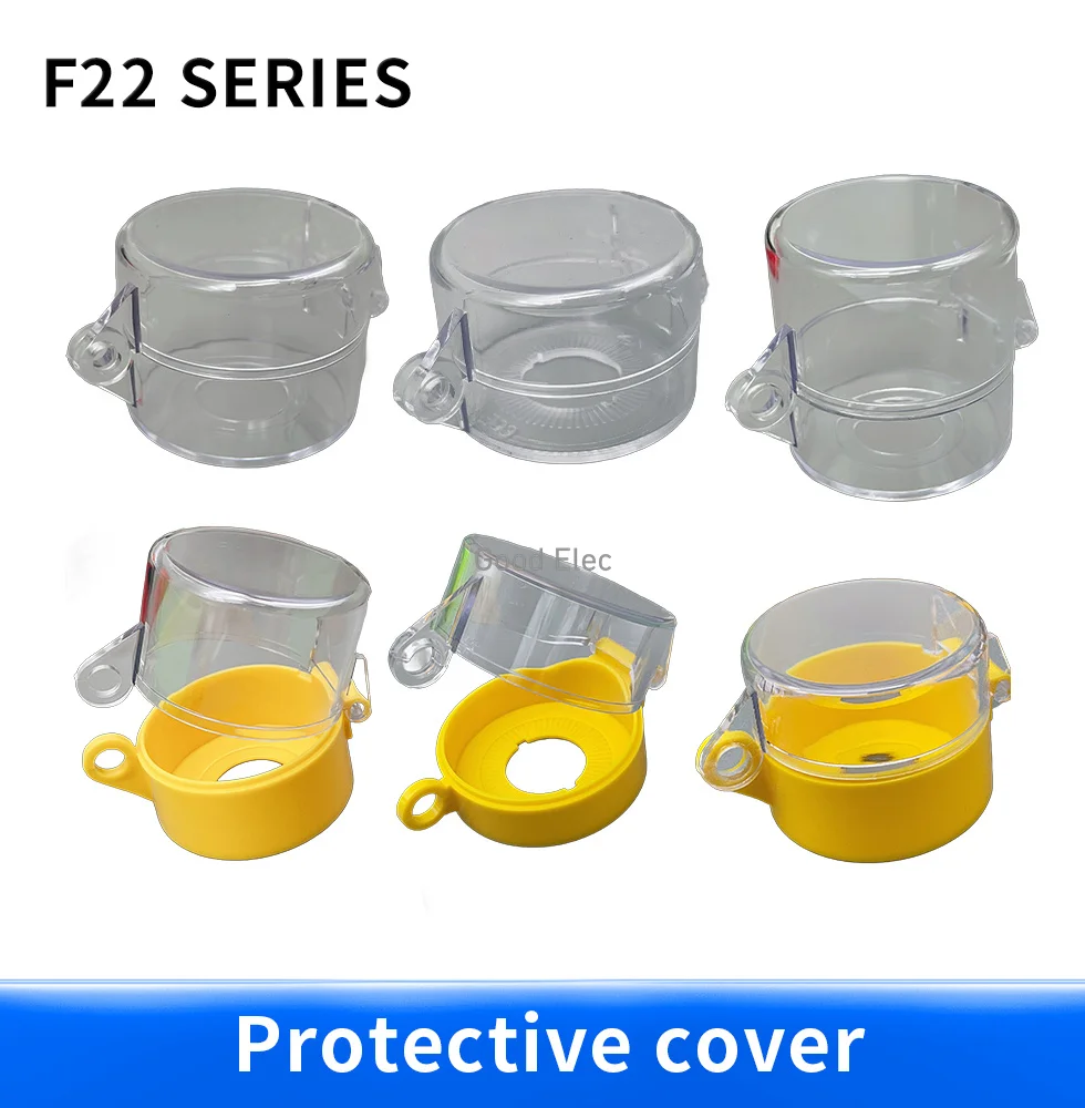 22mm Emergency Stop Button Protective Cover Waterproof And Dustproof Prevent Wrong Operation With Lockhole Design