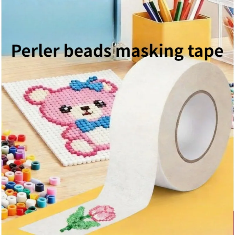 1 Roll Handmade Perler Beads Masking Tape DIY Toy Accessories Ironing Protection No Residue No Shift Template Paper