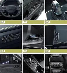 Central Control Cover Gear Shift Panel Outlet Glass Switch Steering Wheel Frame Trim Interior For Geely Lynk&Co 05 2021 + Car