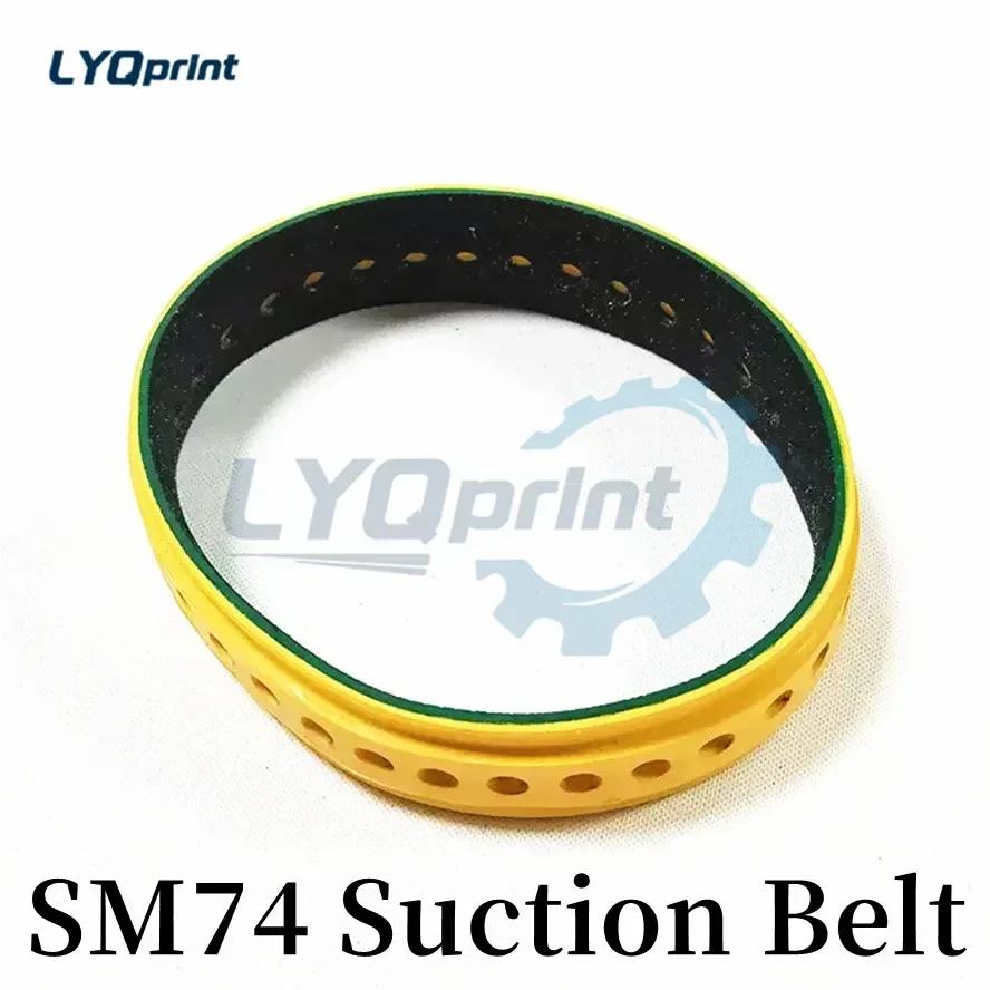 Yellow SM74 Printing Press Belt Suction Belt Slow Down Belt 230*20MM For Heidelberg