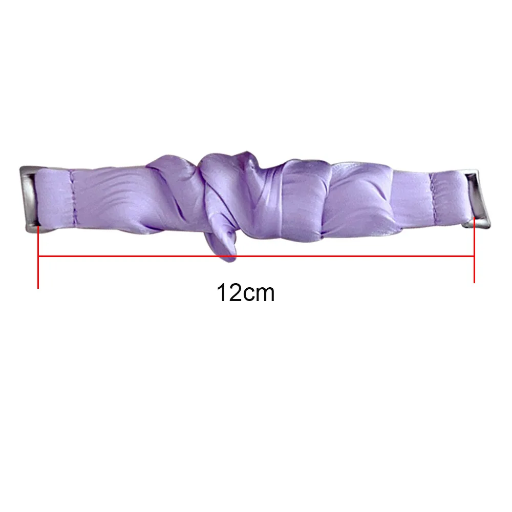 Mi Band 10 Dressy Nylon Strap for Xiaomi Mi Band 8/ Smart Band 9 Scrunchies Cloth Solo Fabric Wristband Bracelet Women Elastic