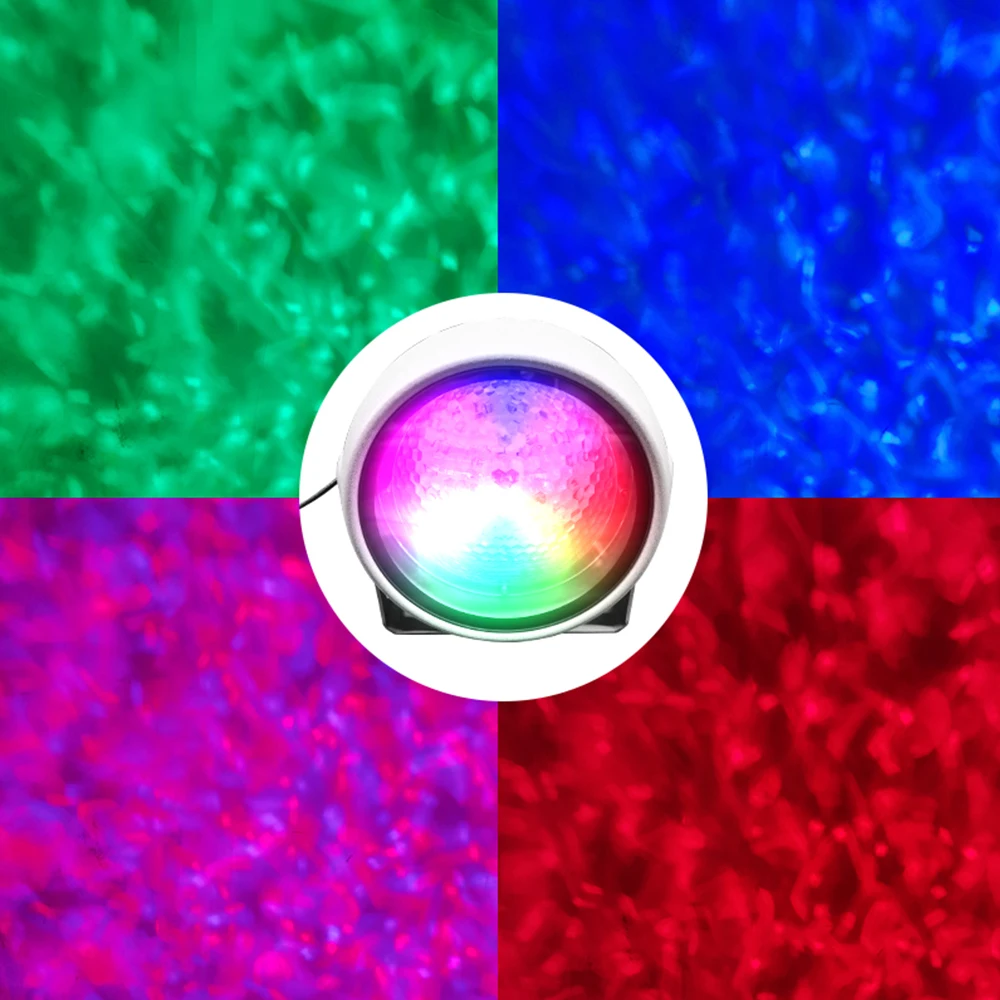 RGBW 60W 오션파크 다이나믹 분위기 물결 무늬 조명 LED 물결 무늬 투광등 복도 프로젝션 스포트라이트