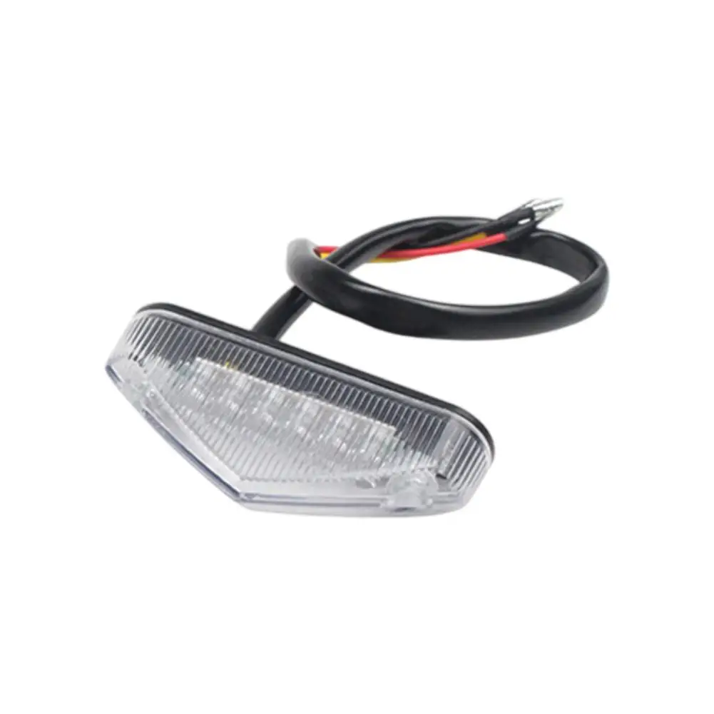 دراجة نارية الفرامل LED الضوء الخلفي ضوء الفرامل مصباح إشارة الحاجز الخلفي سكوتر التحديثية المصابيح الخلفية للمركبات على الطرق الوعرة #4