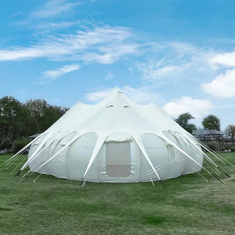 

Giant Canopy Yurt Winter Camping Rainproof and Sun Protection Large Camp Equipment Tent