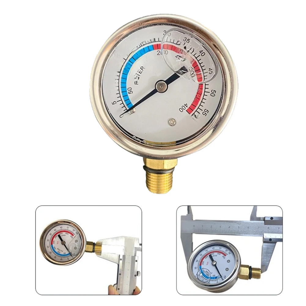 For Pool Sand Filter Pump Shockproof Pool Gauge Sand Filter Manometer Shockproof Pool Filter Gauge Accurate Reading Mechanism
