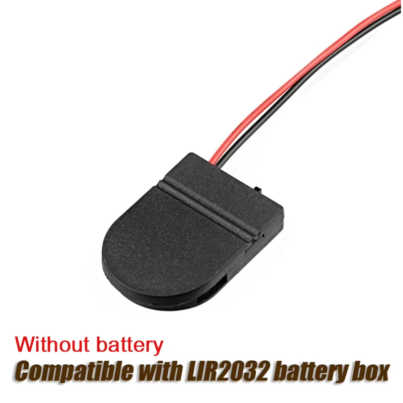 5PCS Single Slot CR2032 CR 2032 Button Coin Cell Battery Holder Case Cover With ON-OFF Switch leads Wire 3V Battery Box