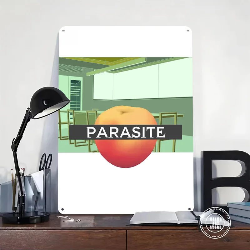 Parasite Personalized 3D Textured Metal Poster Wall Art Tinplate Sign for Decoration Room Decor Luxury Home Decorations Items