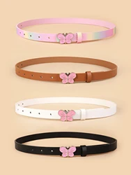 Hot Sale New Fashion Butterfly Design Ladies Belt High Quality Women's Pu Belts