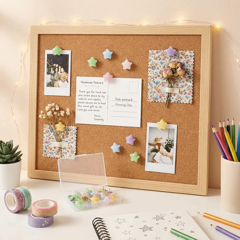 Shiny Glitter Surface Glitter Push Pins Durable Plastic Head Solid Metal Pin Decorative Push Pins Sharp Metal Tips