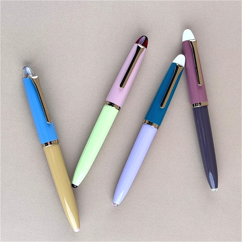 

Лимитированная серия японских перьевых ручек Ancora Art Resin Free Color Matching с пером MF 0.5 и золотым наконечником, офисная чернильная ручка, канцелярские принадлежности