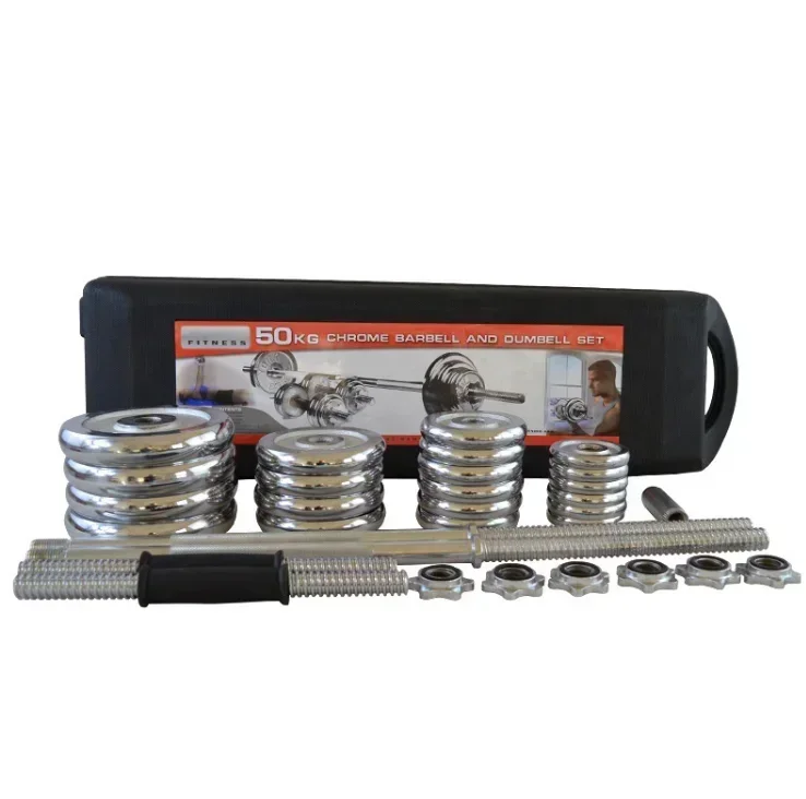 50KG Adjustable Boxed Barbell Dumbbell Set Dumbbell Barbell Set