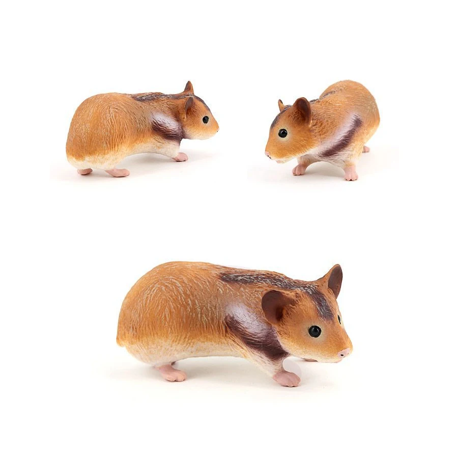 Realistic Rodent Wild Animals Capybara Beaver Mole Aardvark Mouse Chipmunk Squirrel Groundhog Model Figure Collection Toys