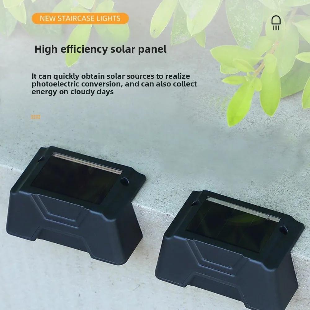 

4 шт., солнечные лестничные светильники премиум-класса, IP65, водонепроницаемый алюминиевый корпус, 30 лм, яркий светодиодный ступенчатый светильник, крыльцо, палуба, балкон, автоматический датчик