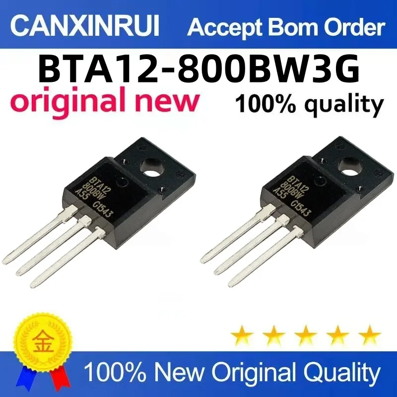 (10-300 piezas) BTA12-800BW3G Triac 12A 800V Triac bidireccional BTA12-800BW tiristor de alta potencia