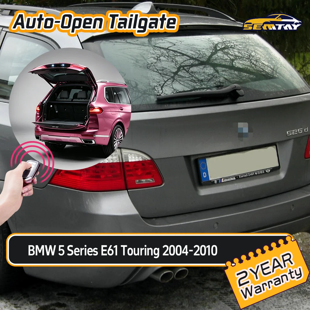 SEMTAY Automatische Heckklappen-Hebevorrichtung mit Feder für BMW 5er Serie E61 Touring 2004-2010 Heckklappen-Hebeunterstützung