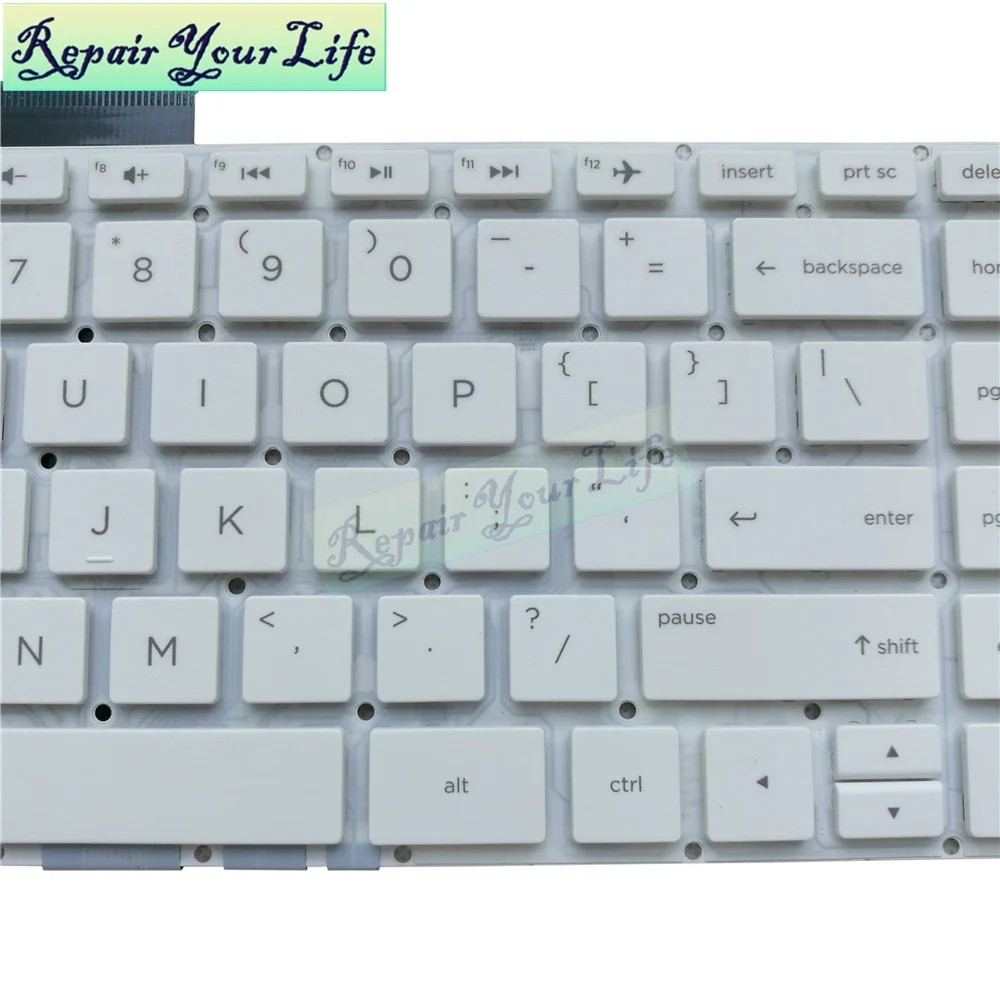 US English Keyboard For HP Stream 14-AX 14T-AX 14-AX000 ax001nc ax002nc TPN-Q183 Replacement Keyboards White Keycaps 901658-001