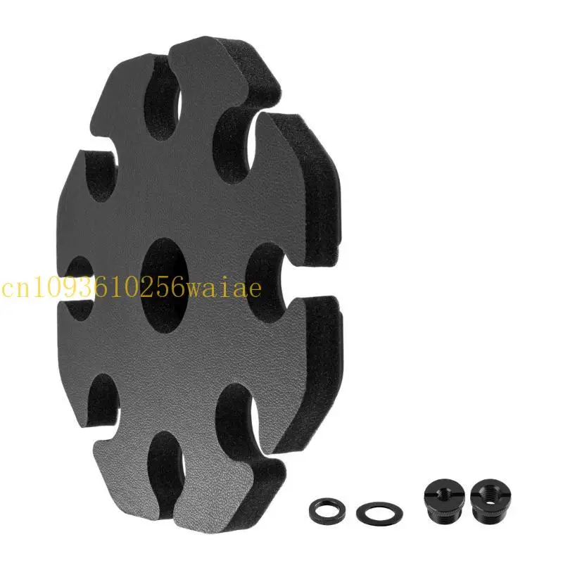 652F مرفق ميكروفون محمول خفيفة الوزن يحمل ما يصل إلى 8 ميكروفونات على منظمي المسرح #2