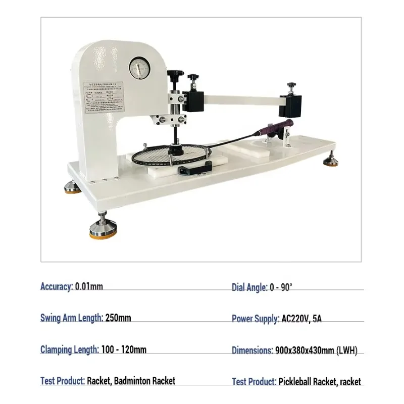 Badminton Racket String Tension Testing Machine Tennis Racket Net Pressure Tester Racket Net Tension Test Equipment