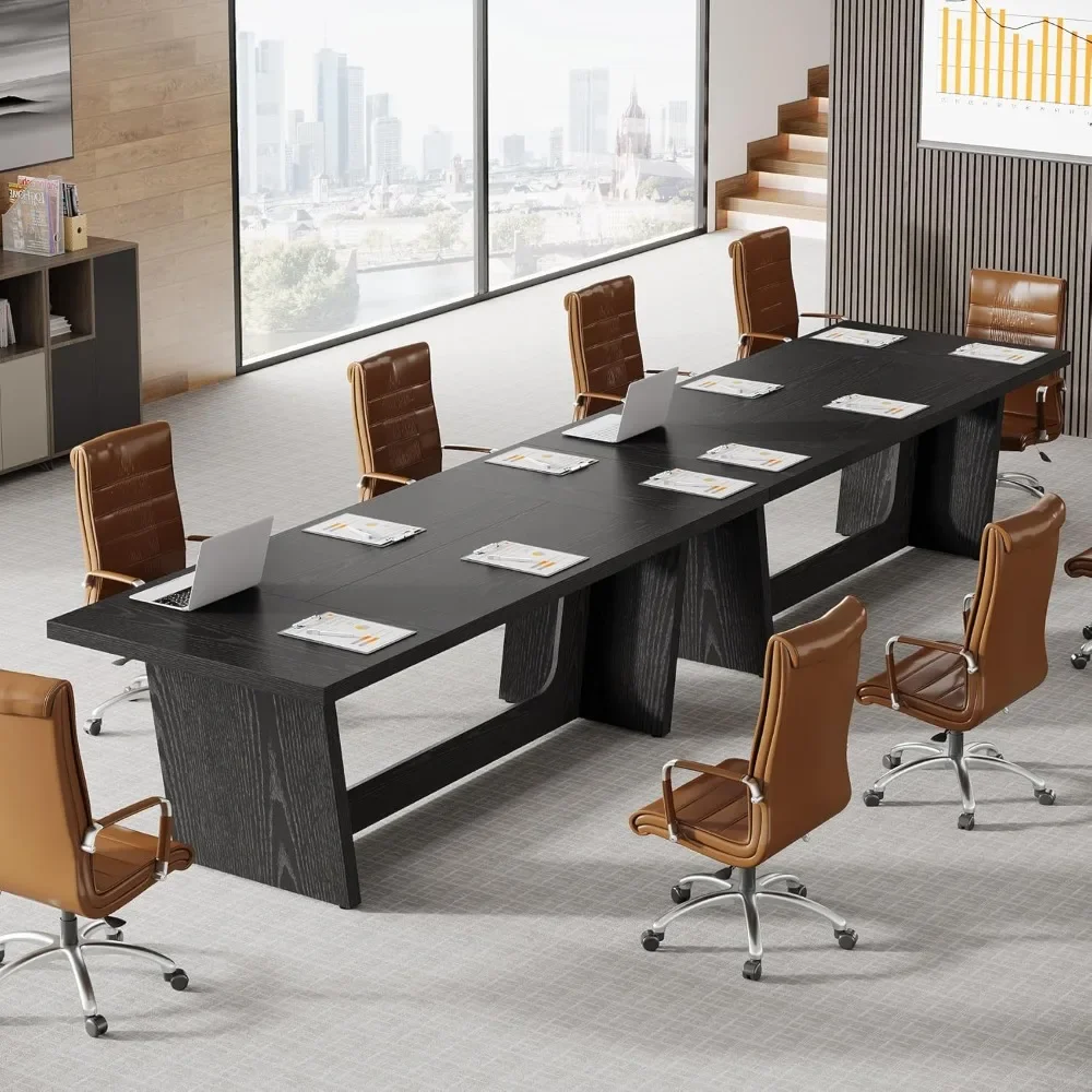

6FT Conference Table Set of 2, 70.87" W x 31.5" D Rectangular Seminar Table for Meeting Room, Solid Executive Business Furniture