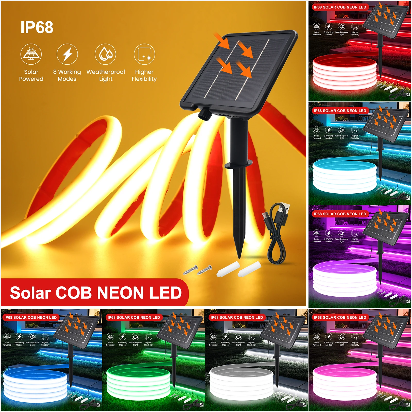 24V COB Neon Strip IP68 Waterp - Outdoor Power Strip recension och pris