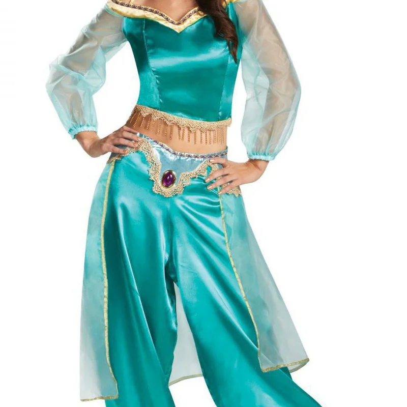 

Новинка 2025, платье принцессы Жасмин для взрослых на Хэллоуин, костюм феи Аладдина, китайский сценический костюм, женский ханьфу