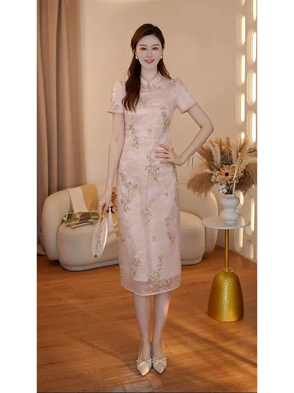 

New Chinese Style Wedding Dress Dress for Mother of the Bride Summer National Trend Elegant Quality IZP Flag Robe D...