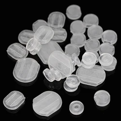 50pcs Clear Silicone Earring Back Pads Comfort Cushions Replacement for DIY Clips on Ear Jewelry Making Supplies
