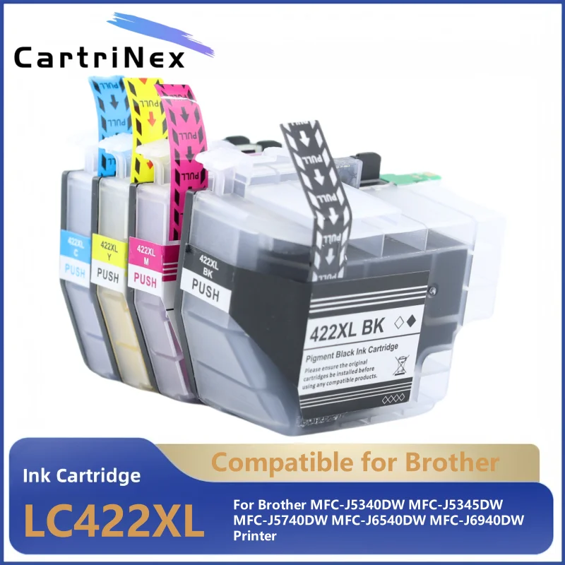 

Совместимый картридж для принтера Brother LC422XL LC422 422XL MFC-J5340DW MFC-J5345DW MFC-J5740DW MFC-J6540DW J6940DW
