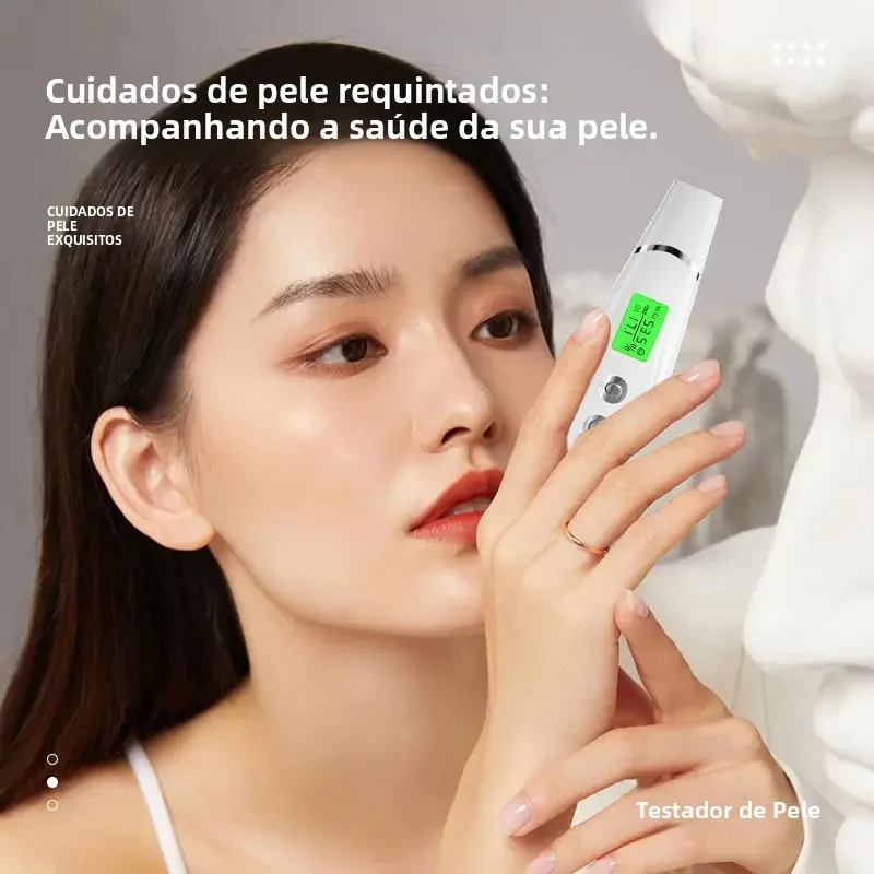 ポータブルフェイシャルスキンアナライザーは、顔-体の水分と油分を測定します。アナライザーは、インテリジェントな技術で正確に検出します。