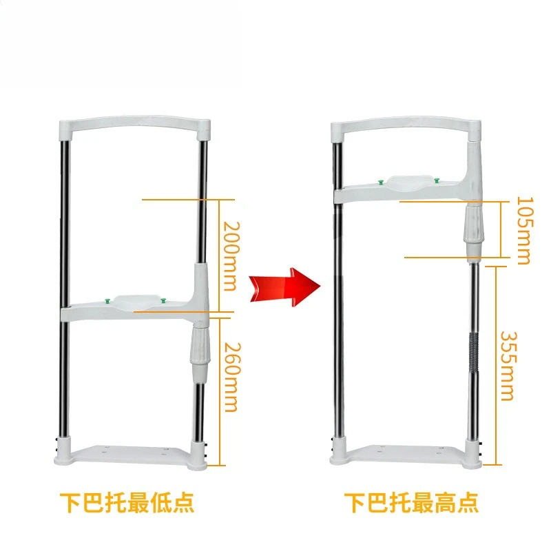 Forehead support training instrument lifting table vision forehead support