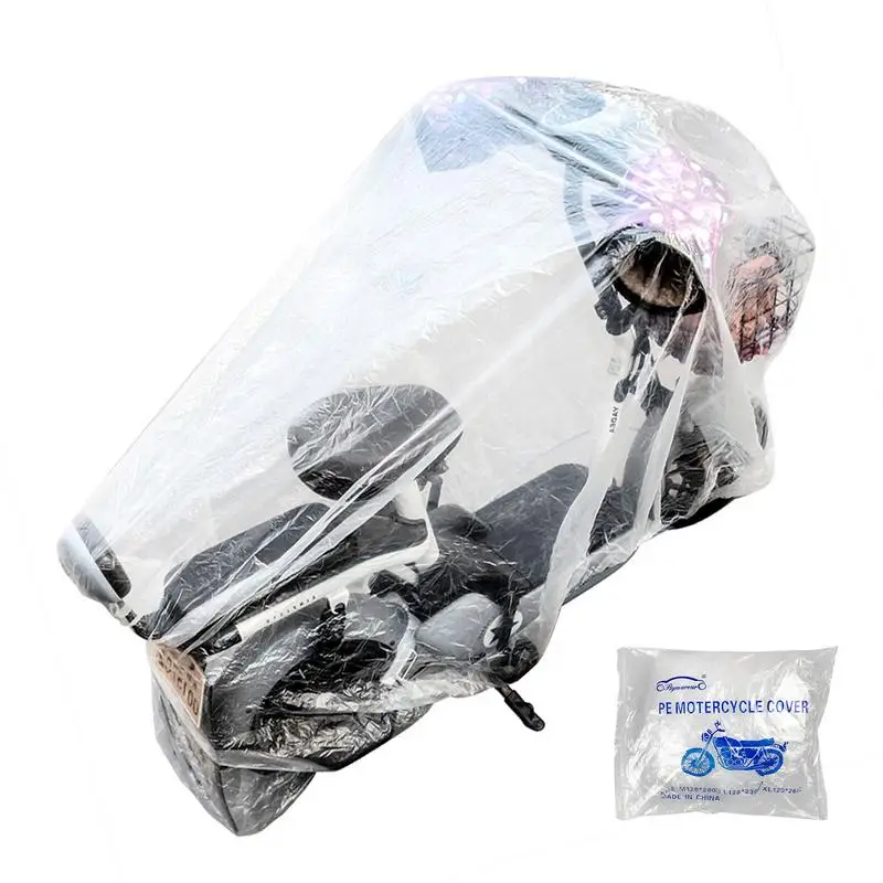 Transparent Scooter Cover Clear Waterproof Dustproof Scooter Covers For Motorbike Dirt Bike Sport Bike Motorcycle All Season