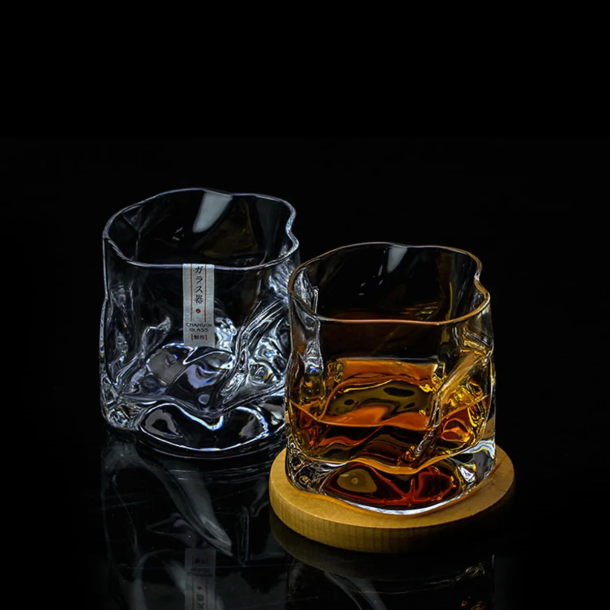 

Whiskey Glasses Set Crystal Glass Cups Bar Mugs for Scotch Bourbon Cocktail Beer Commercial Use