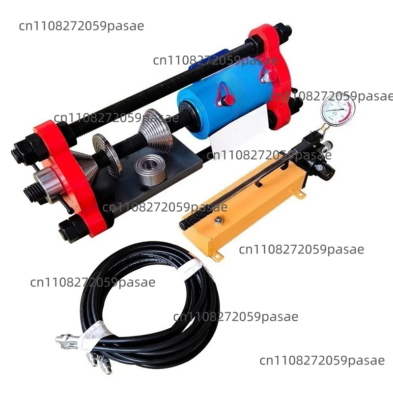 Integrated sleeve and chain press machine, portable excavator track pin remover, electric and manual sleeve press machine