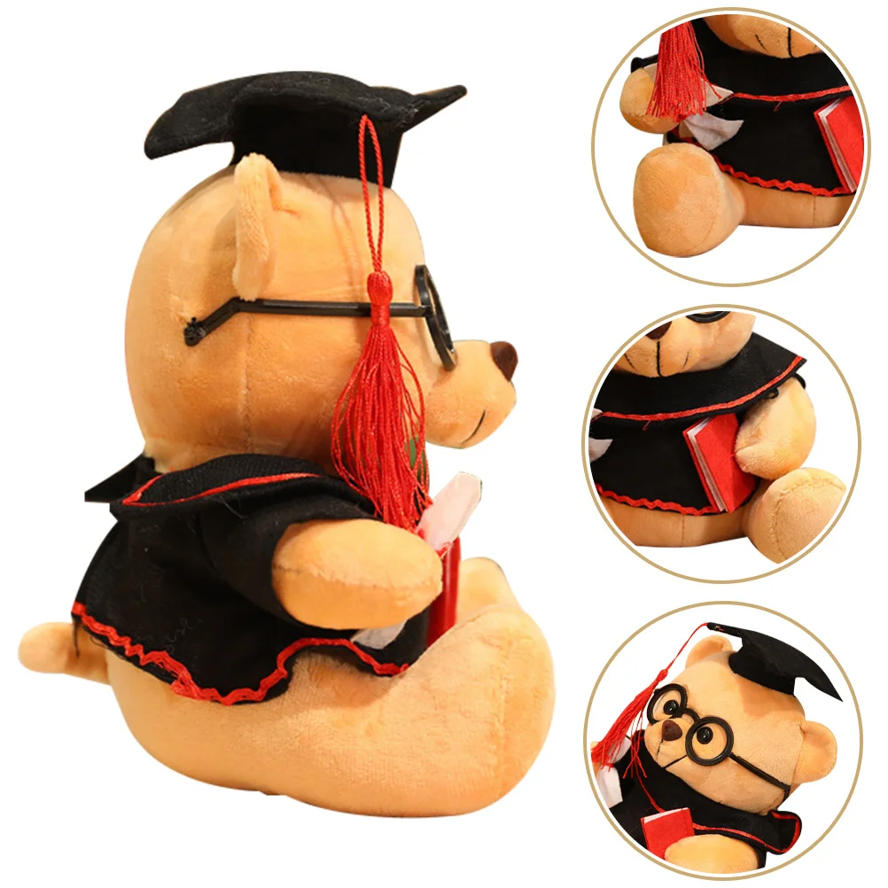 

Graduation Dr Bear The Gift Soft Fluffy Party Adorable Plush Toy Present Hairy