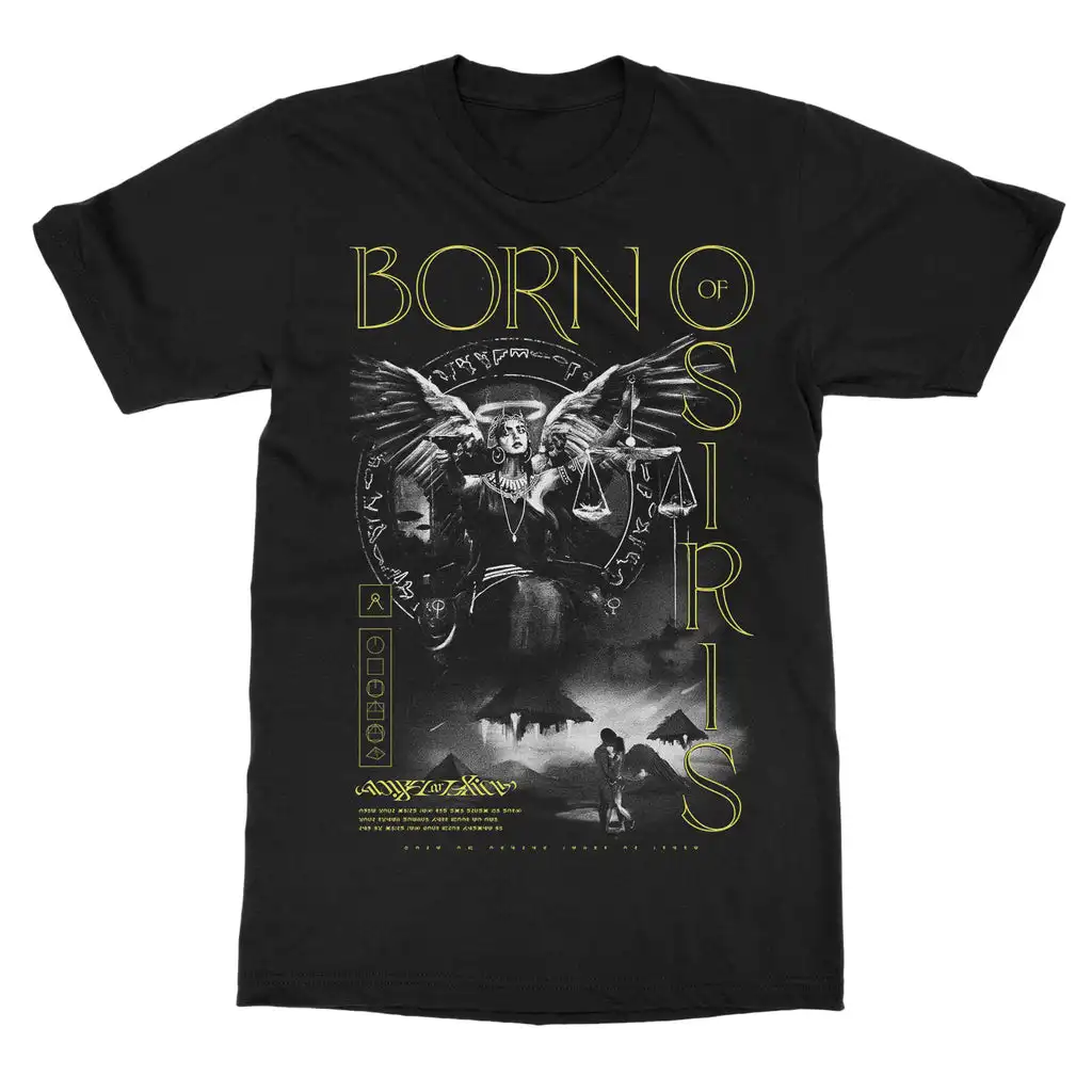 Retro Born of Osiris Graphic Cotton Band Shirt Unisex Summer Short Sleeve Fashion Brand Tee Luxury Casual Vintage Tees