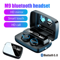 M9 TWS Wireless Earphones Headphones Stereo BT 5.1 Touch Control in-Ear Sport Waterproof Earbuds Headset With Microphone