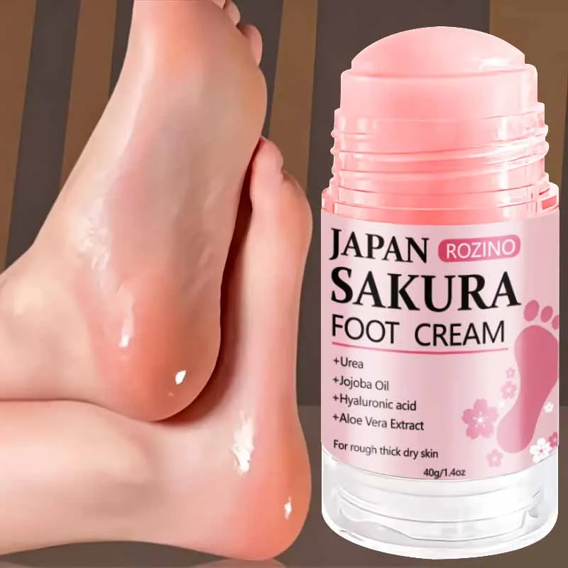 Image of [Super Anti-Rissbildung] Sakura 60% Urea + 2% Salicylsäure Hand- und Fußpflegestift Plus+, Super Anti-Rissbildung Hand- und Fußcreme-Stift, spendet Feuchtigkeit von innen in 5 Minuten, schnelle