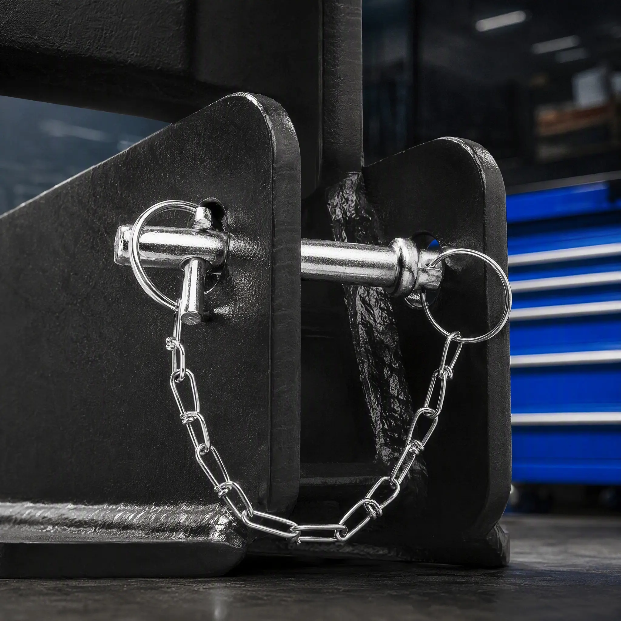 8000 Lbs Heavy Duty Trailer Hitch Pin with Chain Spring Loaded Safety Lock for Axle Mounting Towing Rv Camping Jack Stand