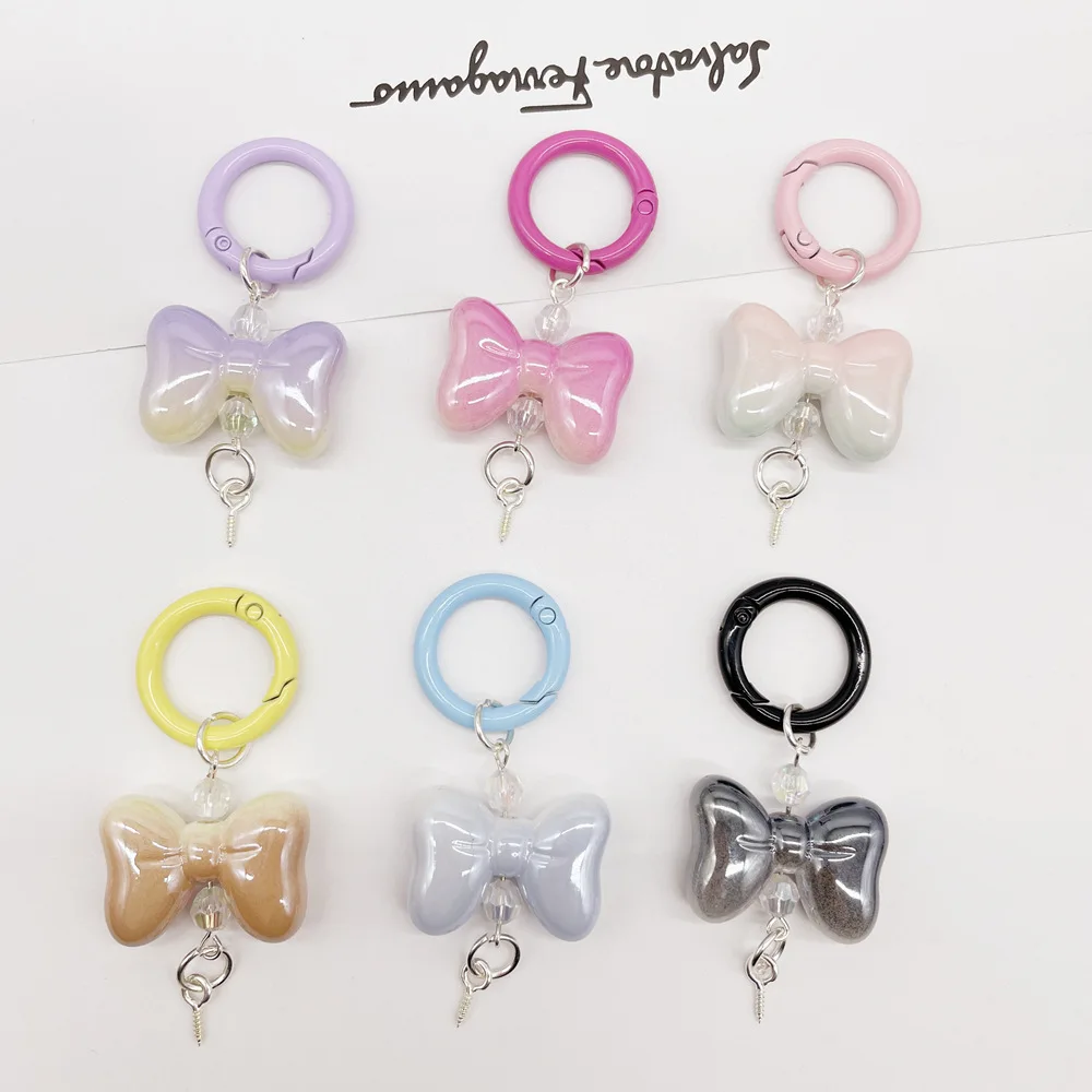 Graduating bow keychain, cute handbag pendant, fashionable bow hanging decoration, blind box decorative pendant, unique pendant